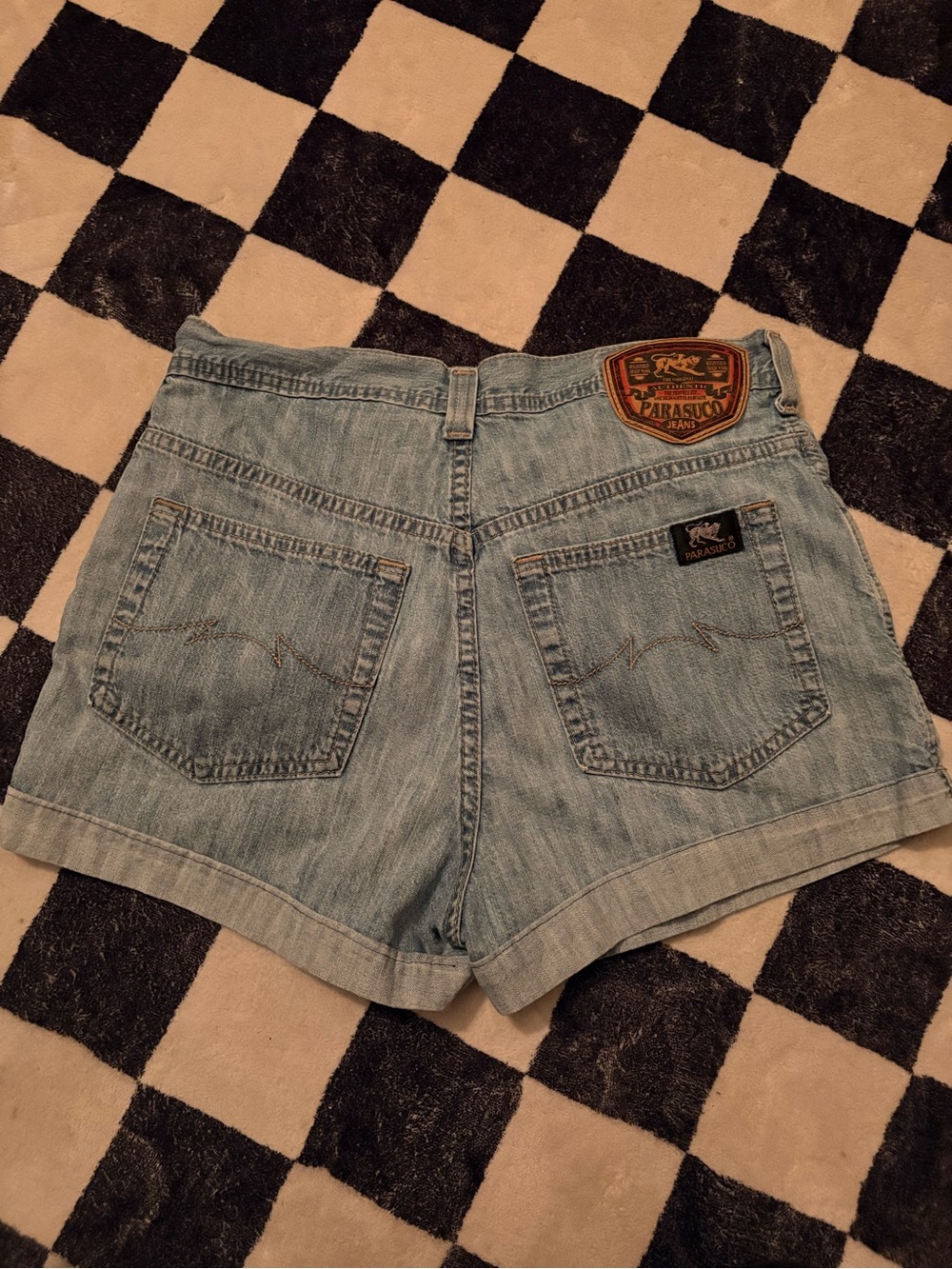 Parasuco Light Blue Denim Cutoff Shorts